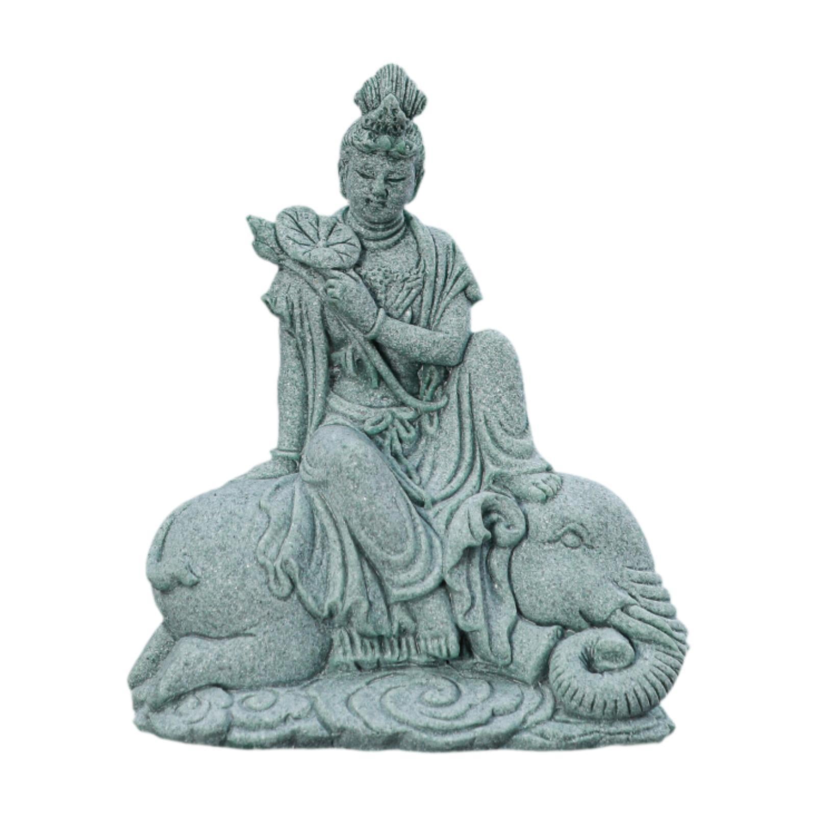Baoblaze Buddha Statue Aquarium Tank Decoration Garden Statue Sculpture Underwater Landscaping Ornament Buddha Figurine for Office Bedroom 9.5cmx5.5cmx11.5cm