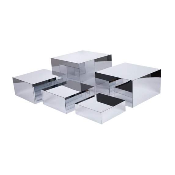 Baoblaze Buffet Risers Acrylic Table Decorative Multifunctional Dessert Display Shelf 5pcs