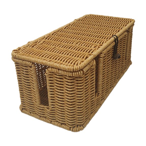 Baoblaze Cable Management Box Cord Storage for Wire Management Tabletop Bedroom 13cm Height