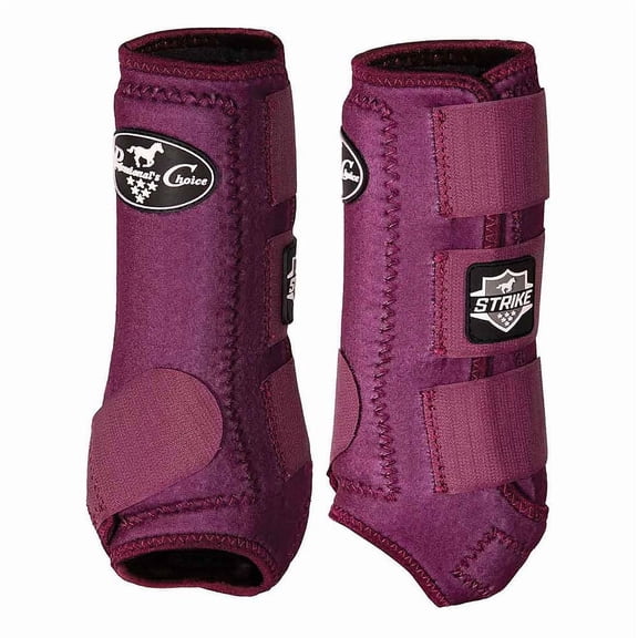 Professionals Choice Strike SMB 4 Pack Protective Splint Boot Wine LARGE