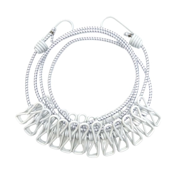 Baoblaze Camping Clothesline Clothes Line Travel for Courtyard Balcony Indoor Outdoor White