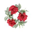 thumbnail image 1 of Baoblaze Candle Artificial Wreath Boho Wreath Decor Greenery Wreath Pillar Candleholder for Tabletop Door Dinner Red, 1 of 8