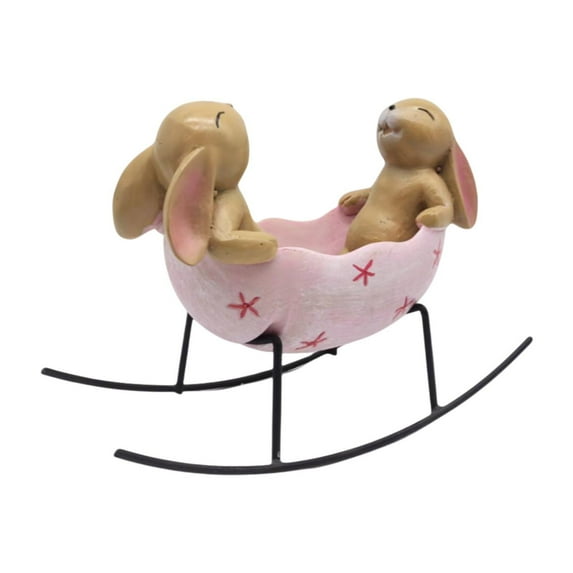 Baoblaze Candy Dish Animal Figurine Candy Serving Bowl for Party Festival Living Room pink