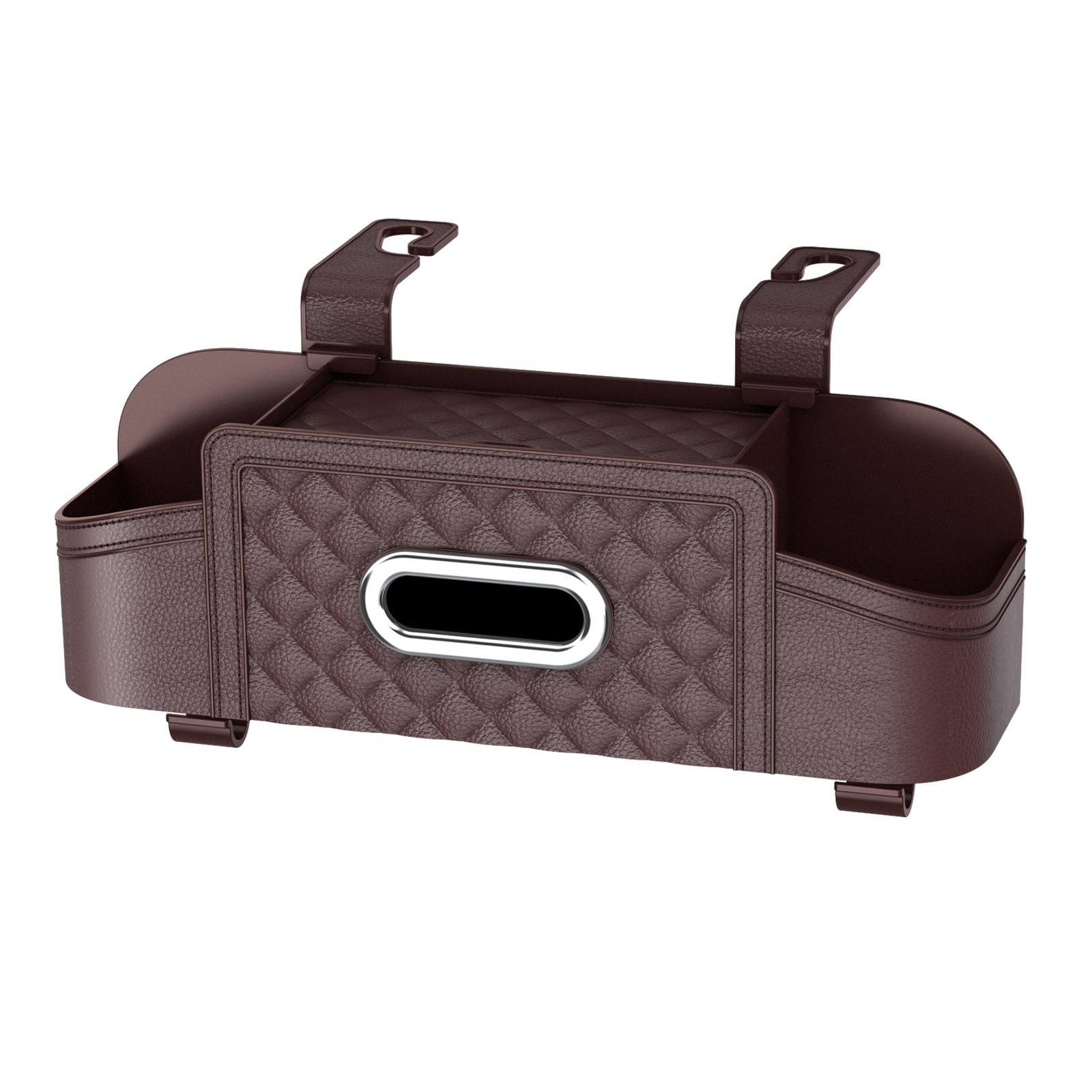 Baoblaze Car Backseat Organizer Storage Box Auto Interior Decoration Drink Cup Holder Dark Khaki