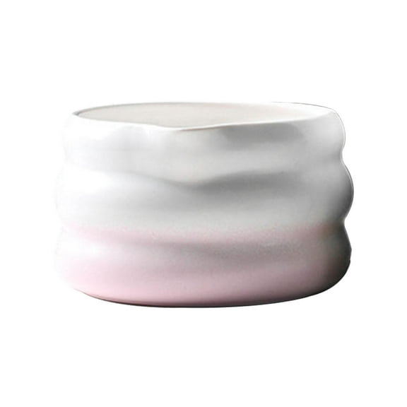 Baoblaze Ceramic Matcha Bowl Traditional Tea Making Gift Tableware Porcelain Tea Bowl for Gradient Pink