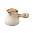 thumbnail image 1 of Baoblaze Ceramic Teapot Tea Kettles Loose Leaf Tea Pot Tea Maker Kettle with Rope Wrapped White, 1 of 8