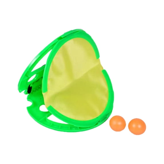Baoblaze Children Hand ing Ball Racket Game Set Boys and Girls Outdoor Beach Toy Green