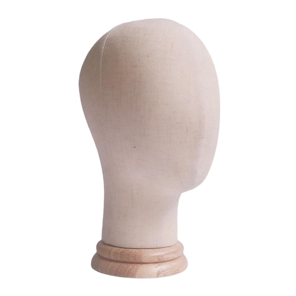 Baoblaze Children Mannequin Head Model Hat Display Head Modern Tabletop Hat Bracket with Wood Base for Home Salon Hairdresser Training