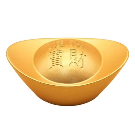 Baoblaze Chinese Gold Ingot Decoration Ornaments Adornment Prosperity Centerpieces C