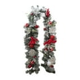 thumbnail image 1 of Baoblaze Christmas Garland 5.9ft Front Door Hanging Decor for Ceremony Red White, 1 of 8