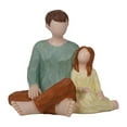 thumbnail image 1 of Baoblaze Christmas Statue Artwork Resin Figurine for Desktop Housewarming Living Room Father and Daughter, 1 of 8