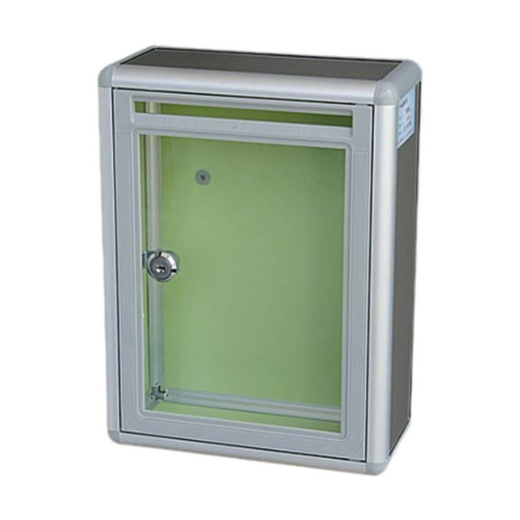 Baoblaze Clear Multifuctional Locking Mailbox for Business front port
