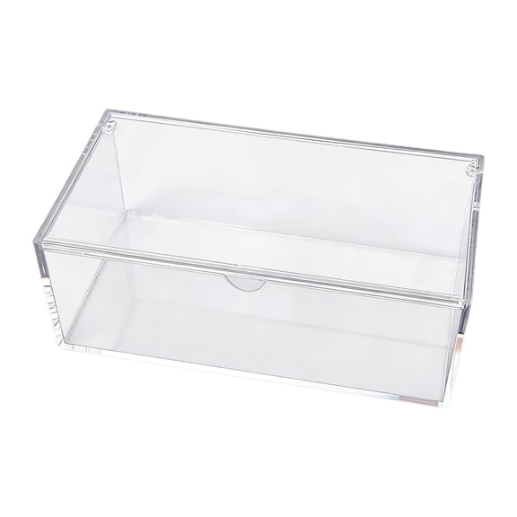 Baoblaze Clear Storage Box with Lid Clear Organizer with Flip Lid Multipurpose Coffee Pod