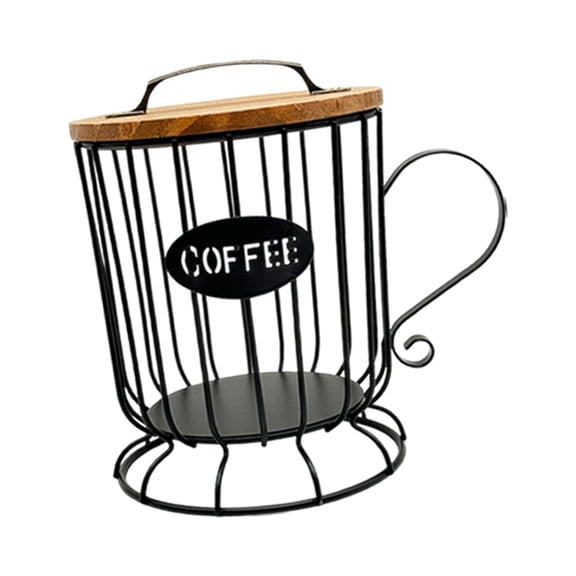 Baoblaze Coffee Pod Holder Coffee Capsule Holder Iron Cage for Restaurant Bar Counter L