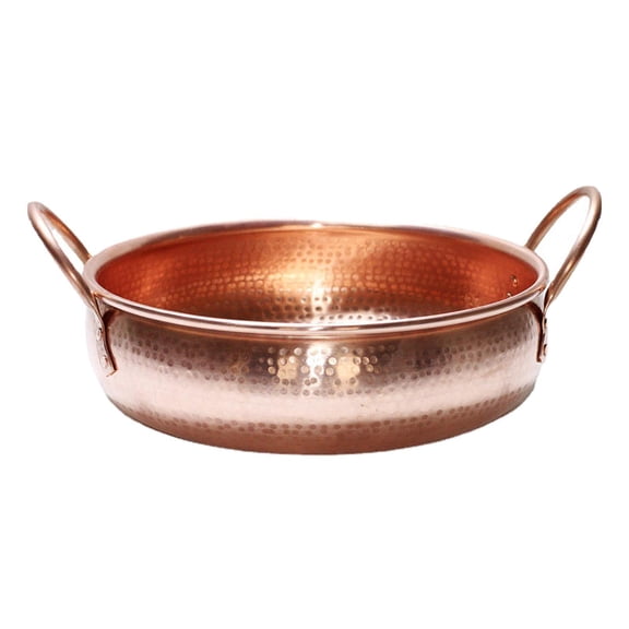 Baoblaze Copper Bowl Hot Pot Copper Cooking Pot for Restaurant Party Family Gathering 28cm