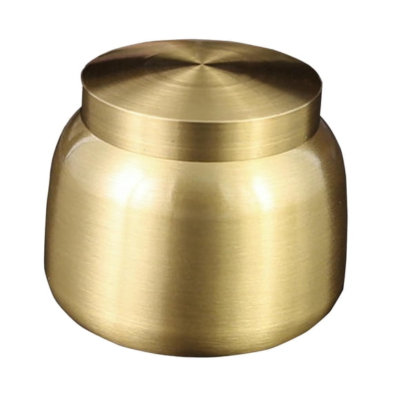 Baoblaze Copper Canister Mini Airtight Coffee Bean Container Multipurpose Storage Jar 4.4cmx3.8cm