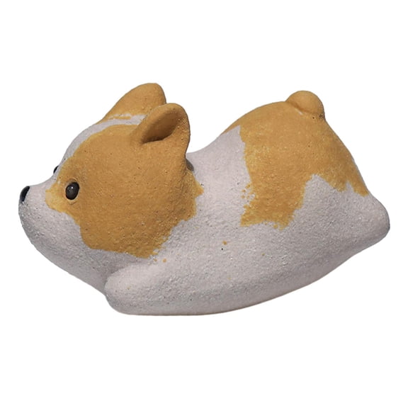 Baoblaze Corgi Puppy Tea Pet Ornaments Home Decorations Sand Tea Pet for Tea Lover