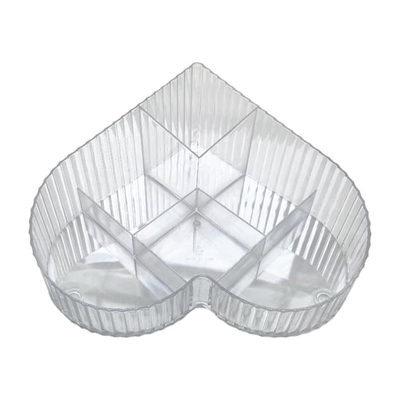 Baoblaze Cosmetic Organizer Bathroom Organizer Case Desk Storage Box with Compartment for clear