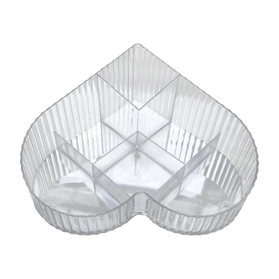 Baoblaze Cosmetic Organizer Bathroom Organizer Case Desk Storage Box with Compartment for clear