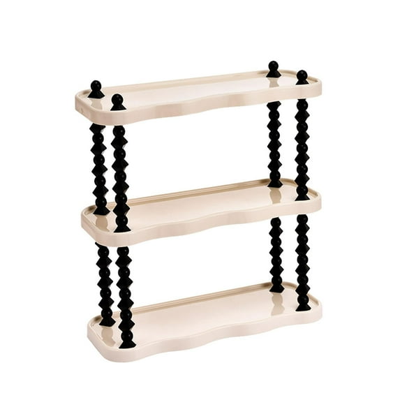 Baoblaze Counter Shelf Desktop Bookshelf Supplies Storage Rack for Living Room Tier Narrow