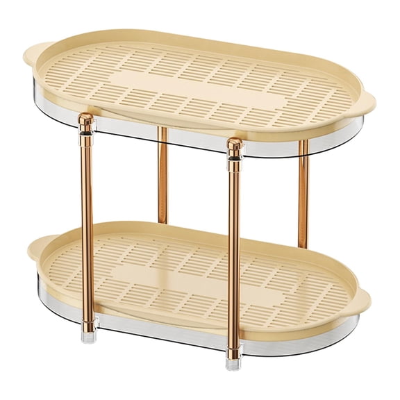 Baoblaze Cup Drying Rack Stand with Drain Tray Organizer Double Layer Seasoning Bottle