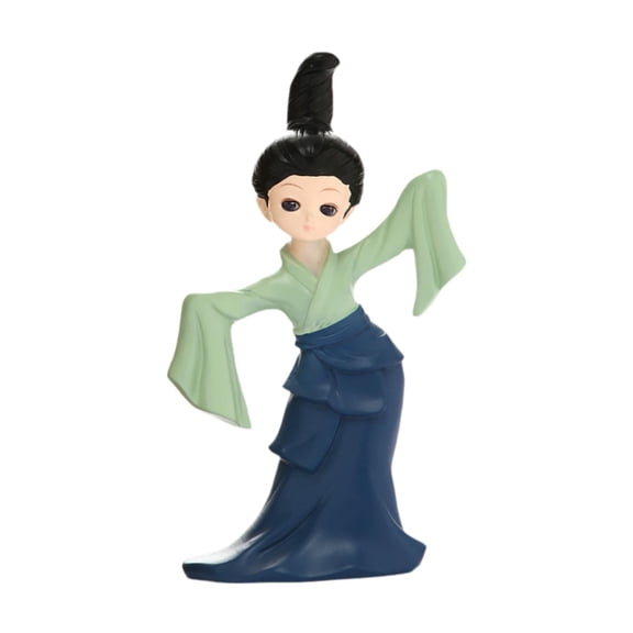 Baoblaze Dancer Figurine Chinese Lady Dancing Statue, Resin Art Sculpture, Desktop Ornament for Office Party Bedroom Tabletop Birthday 7.4cmx4. 5cmx14.6cm