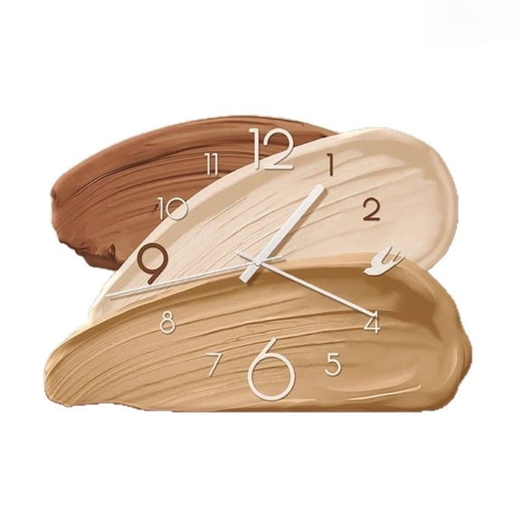 Baoblaze Decorative Table Clock, Small, Silent and Simple, Non-Ticking, Ideal for Office, Style C