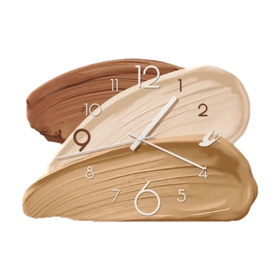 Baoblaze Desk Clock Decorative Small Silent Creative Retro Design Tabletop Clock for Home Style C