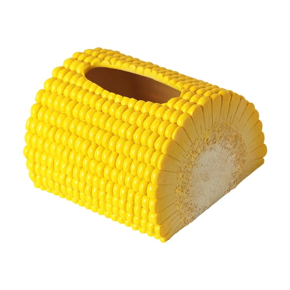 Baoblaze Desk Tissue Box Tissue Box Cover Corn Shaped Modern Creative Funny Tissue Holder