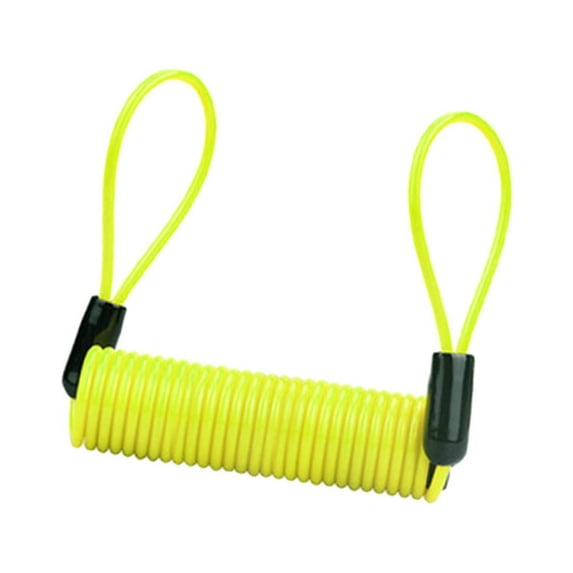 Baoblaze Disc Lock Security Reminder Cable Disc Reminder Cable for Motorbike Bike ATV Yellow