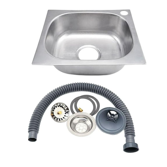 Baoblaze Drop in Kitchen Sink Set Home Improvement Single Bowl for Toilet Dining Room