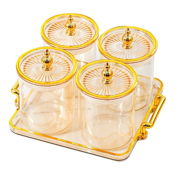 Baoblaze Dry Fruit Tray with Lid Divided Nut Bowl Wedding Decor with Tray Multifunctional amber