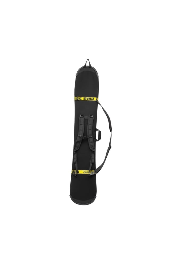 Durable SBR Snowboard Pouch Foldable Protection Bag for Carrying Ski Accessories Black and yellow