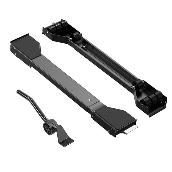 Baoblaze Extendable Appliance Rollers Dryers Holder for Refrigerator Washing Machines Black