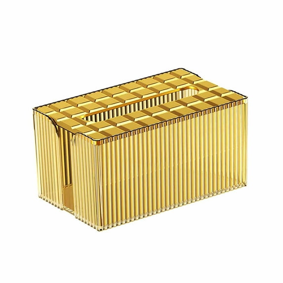 Baoblaze Facial Napkin Box Holder Car Kitchen Bathroom Vanity Table Tissue Box Holder Yellow