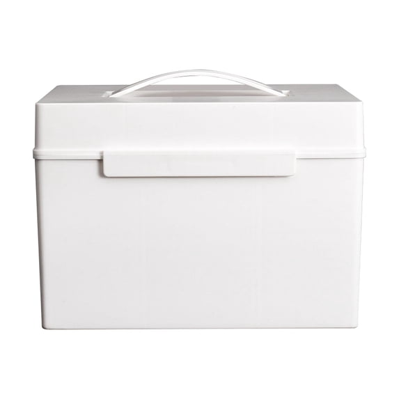 Baoblaze First Aid Storage Box with Removable Tray Empty Container Bin for Organizing for