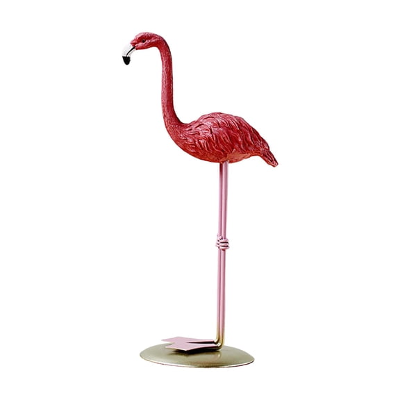 Baoblaze Flamingo Statue Animal Sculpture Craft Table Art for Entry Desktop Bookshelf Upright