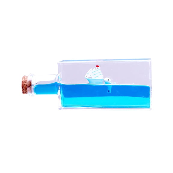 Baoblaze Fluid Bottle, Fluid Liquid Toys, Desktop Ship Model Fluid Ship Decoration Liquid Style E