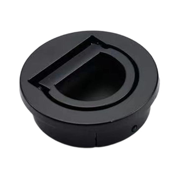 Baoblaze Flush Ring Pull Handle Accessories Space Saving Round 40mm Recessed Pull Handle Black