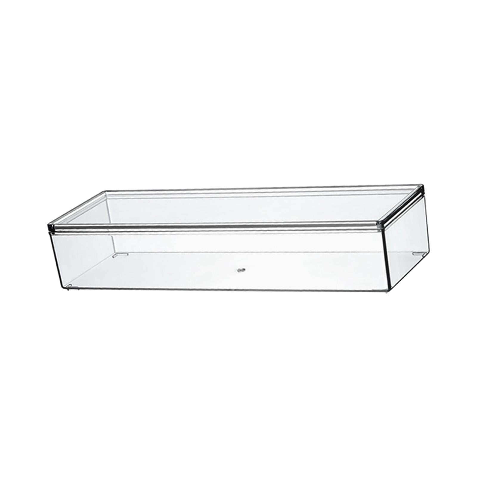 Baoblaze Fridge Organizer Food Storage Bin Clear Stackable for Forks Sundries Freezer Small