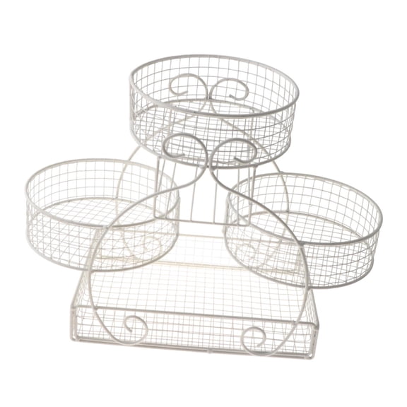 Baoblaze Fruit Basket Multipurpose Large Capacity Bread Basket for Potato Bread Onion White