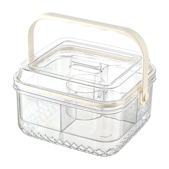 Baoblaze Fruit Ice Serving Tray Appetizer Snack Serving Platter Keeps Food Cool Condiment S
