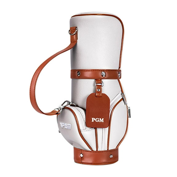 Baoblaze Golf Bag Golf Ball Holder Golf Crossbody Ball Bag Cute Pouch Handbag Storage Bag Grey Brown