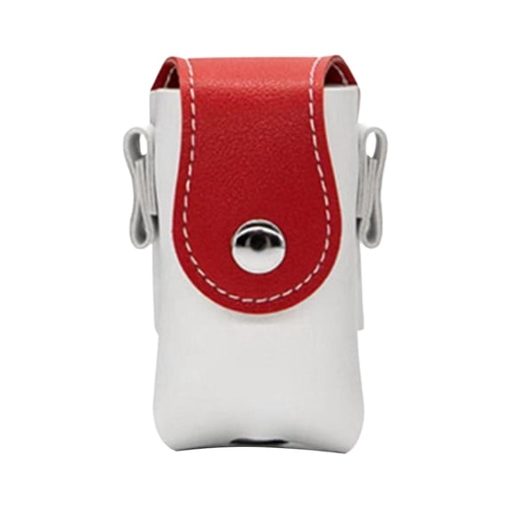 Baoblaze Golf Ball Pouch Bag Golf Ball Protector Container Charming Portable Small Pocket Red White