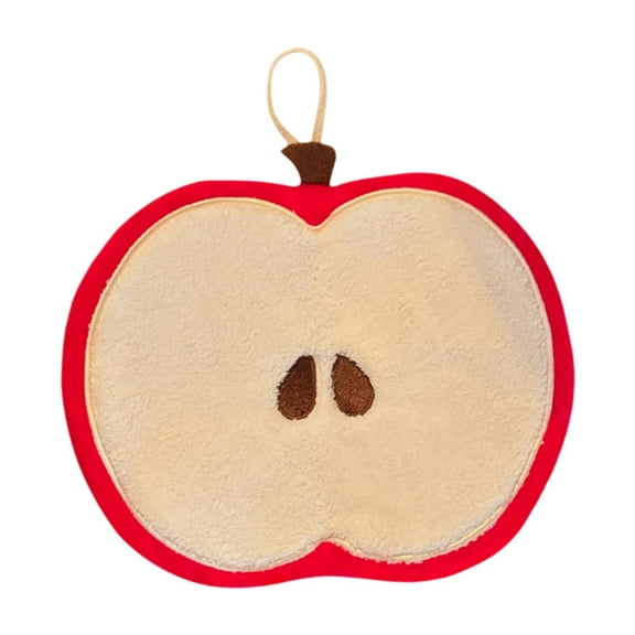 Baoblaze Hand Towel Absorbent Decorative Thick Hanging Kitchen Towel for Kitchen Home Red