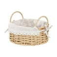 thumbnail image 1 of Baoblaze Handmade Storage Basket Desktop Sundries Organizer for Bread Snack Breakfast Round S, 1 of 5