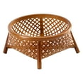 thumbnail image 1 of Baoblaze Handwoven Fruit Basket Holder Rustic Fruit Bowl Organizer Food Storage Breakfast Round14cmx12cmx6.5cm, 1 of 8