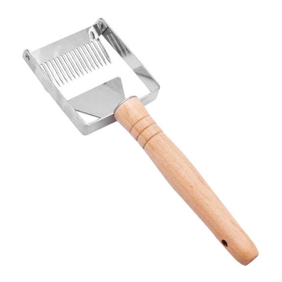 Baoblaze Honey Uncapping Fork, Honey Fork Portable Bee Supplies Equipment Adjustable Fork for Honeycomb Outdoor Wood Handle