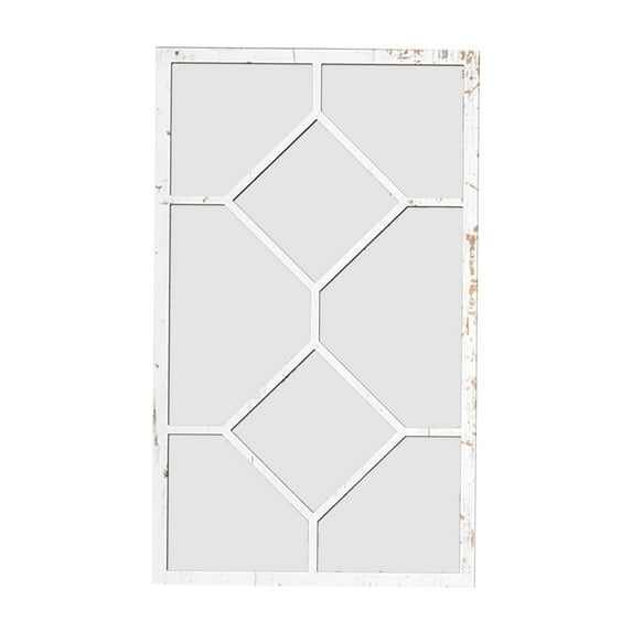 Baoblaze Imitation Mirror, Wall Decor, Modern Easy to Use Decorative Wall Mirror Home Decor for Bedroom Kitchen Farmhouse White