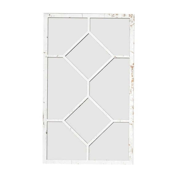 Baoblaze Imitation Mirror, Wall Decor, Modern Easy to Use Decorative Wall Mirror Home Decor for Bedroom Kitchen Farmhouse White